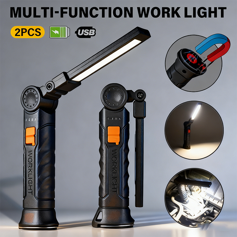 Outdoor Lighting Landscape - ポータブル COB LED 懐中電灯 USB 充電式ワークライト