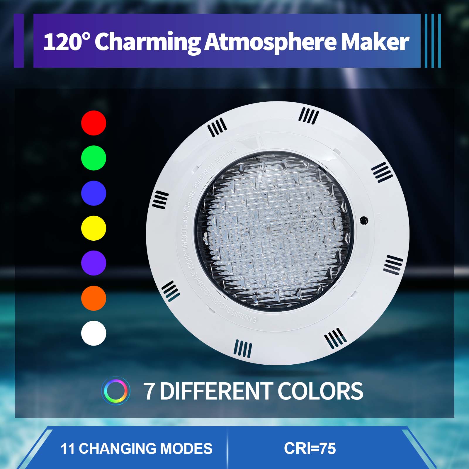 Pond Light Submersible - 45W & 36W RGB LEDプールライト IP68防水