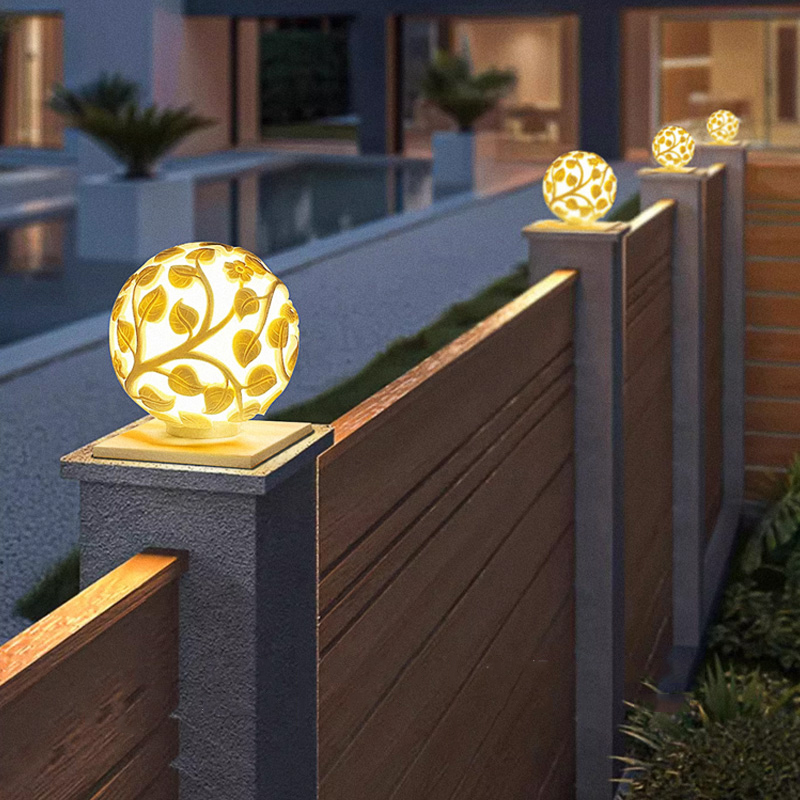 Outdoor Lighting Decoration - 屋外用柱状ライト ソーラーLED柱状ライト 非ソーラーライト 屋外用庭園装飾品 屋外用ガーデンライト