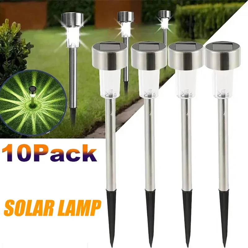 Outdoor Lighting In Ground - ソーラー屋外ライトガーデンランプ太陽光発電防水風景パス屋外庭裏庭芝生パティオ装飾植物