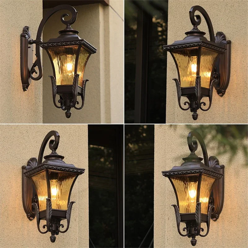 Outdoor Lighting Lux - ヴィラコミュニティヨーロピアンスタイル屋外ウォールライト防水厚みのある高級ウォールライト通路バルコニー階段ウォールライト