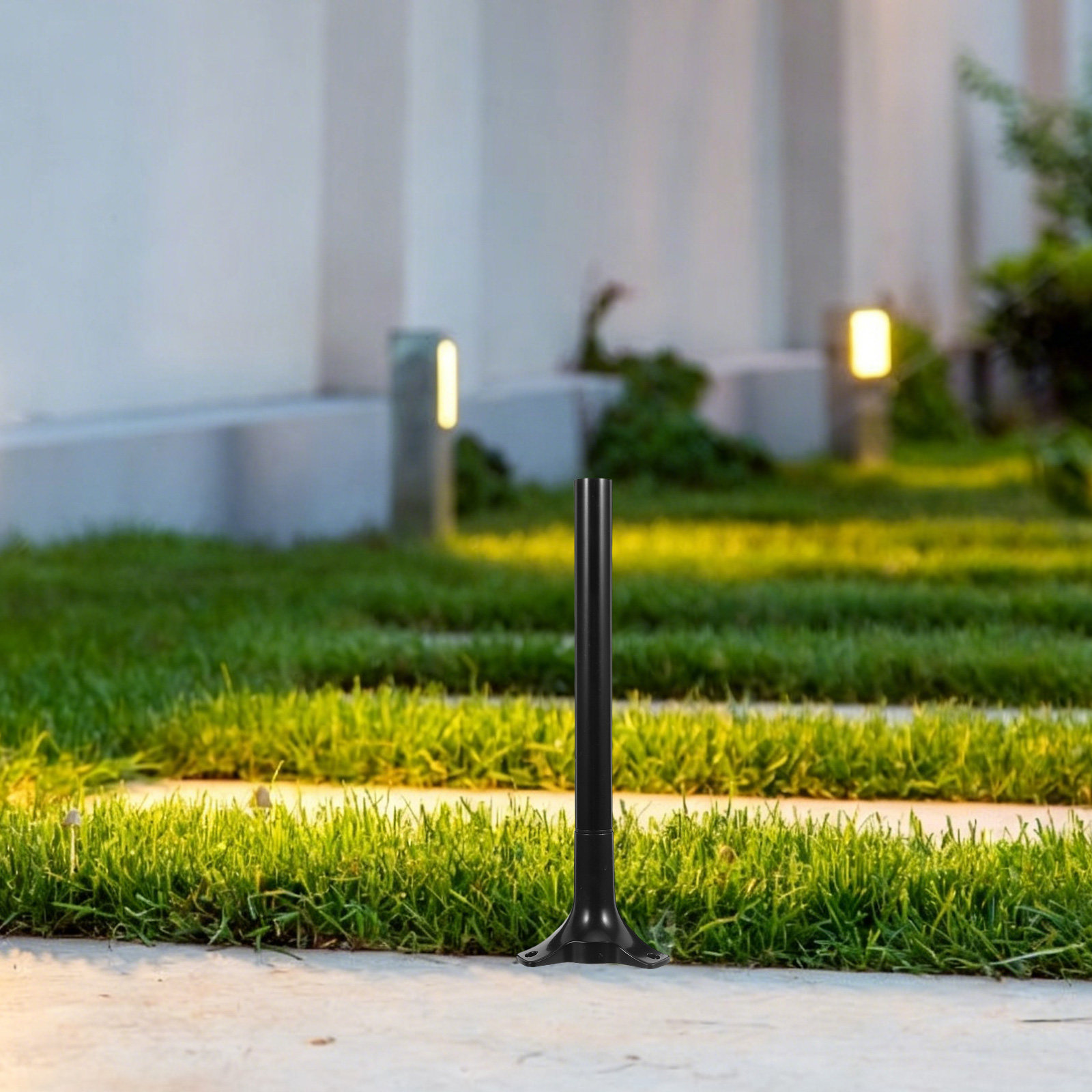 Outdoor Lighting Decoration - 6個セット ガーデン トーチ ステーク 交換用ポール 地面サポート