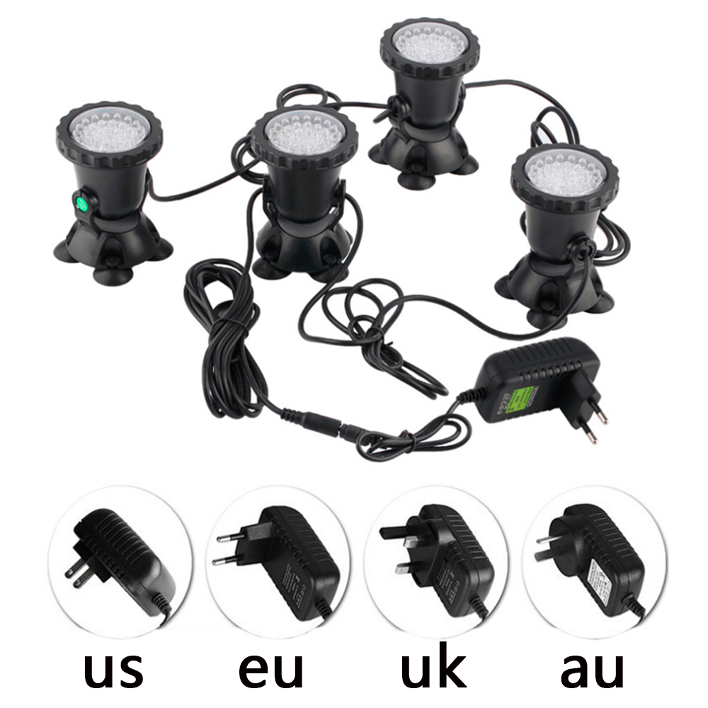 RGB LED 水中ライト IP68 防水水族館ランプ 36 - Pond Light Submersible のレビューと価格