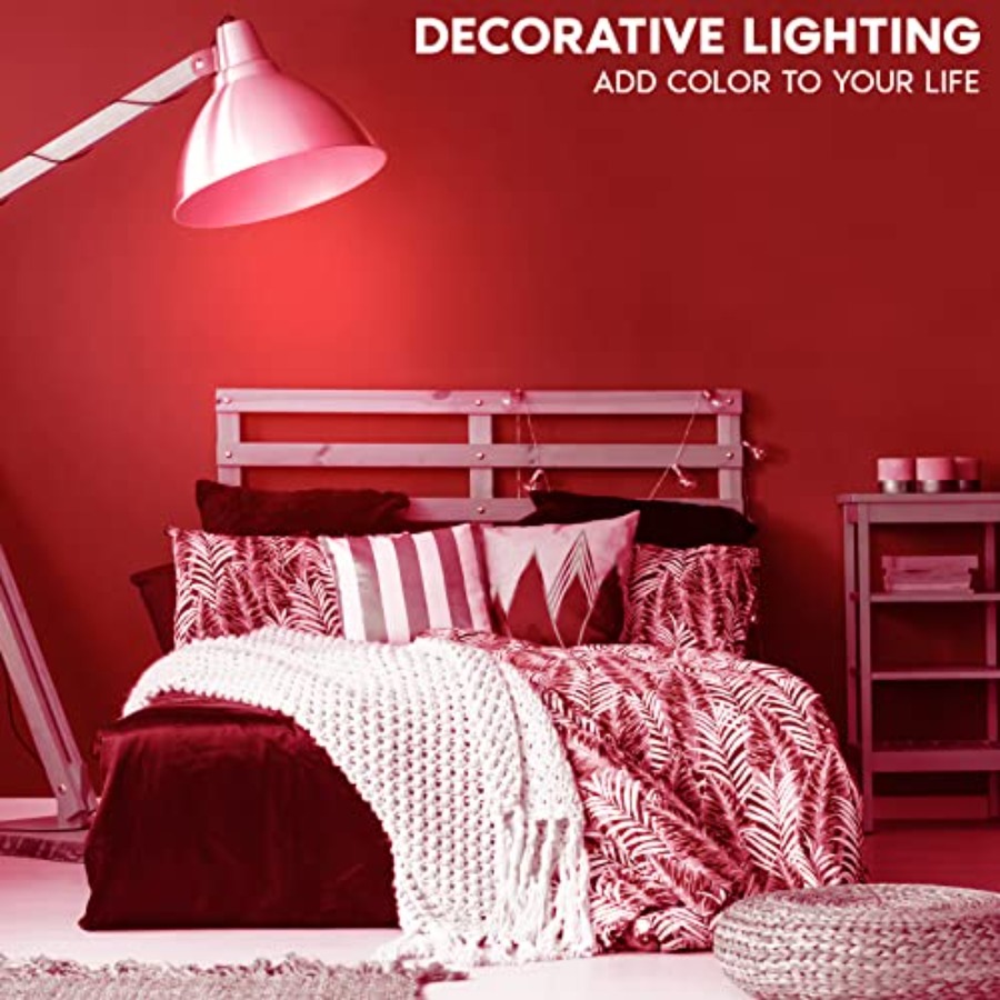 A19 エジソンLED電球、4.5W 60W相当、カラーガラ - Outdoor Lighting Decoration のレビューと価格