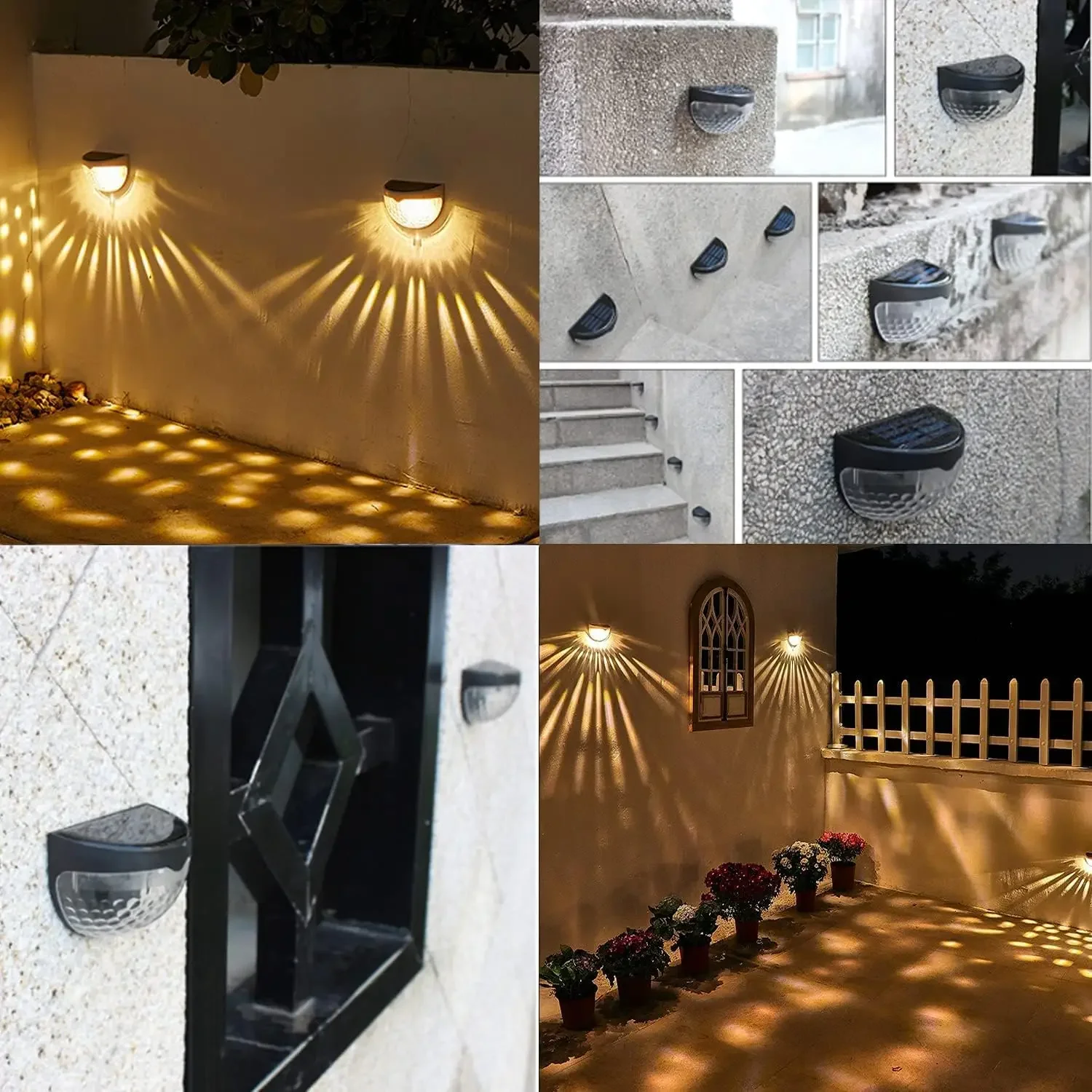 LED ソーラーライト屋外壁ランプエネルギーガーデンランプ防 - Outdoor Lighting For Fence のレビューと価格