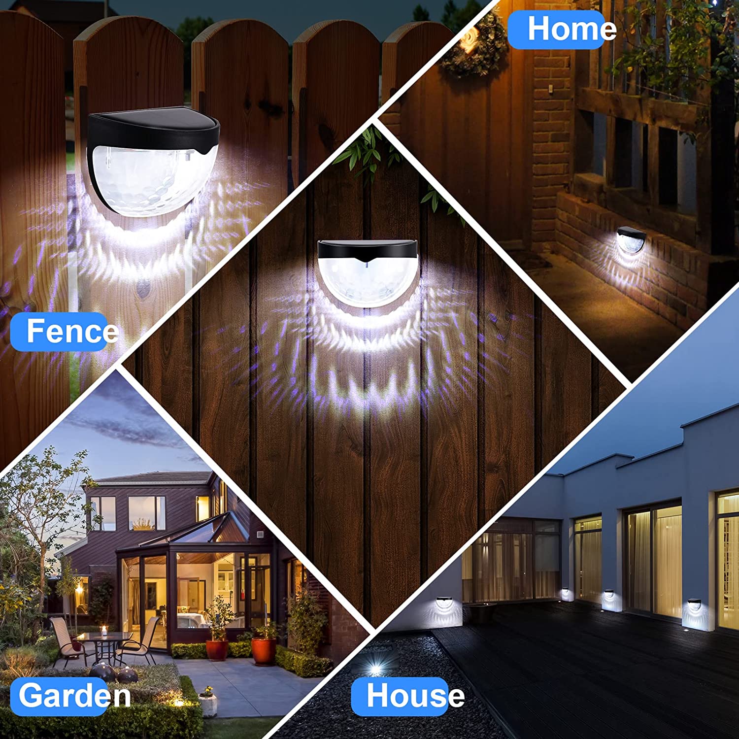 LED ソーラーライト屋外壁ランプエネルギーガーデンランプ防 - Outdoor Lighting For Fence のレビューと価格