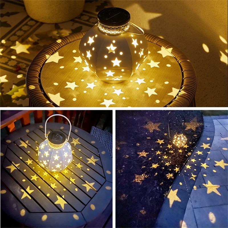 ガーデンスタープロジェクターランプ吊り下げ式ソーラーライト屋 - Outdoor Lighting Landscape のレビューと価格