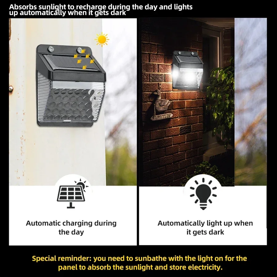 LED ソーラーライト PIR モーションセンサーウォールラ - Outdoor Lighting Decoration のレビューと価格