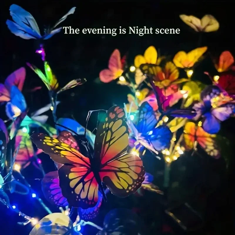 ソーラー LED バタフライガーデンライト防水カラフルな屋外 - Outdoor Lighting In Ground のレビューと価格