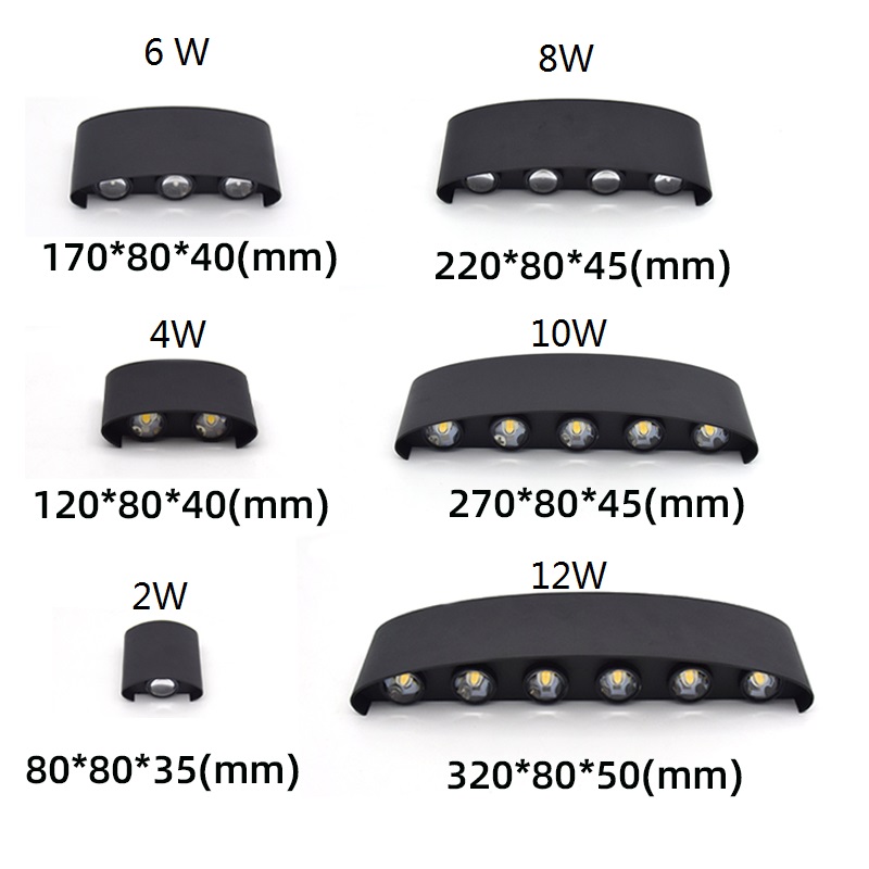 2W 4W 6W 8W 10W 12W LEDウォールライト - Outdoor Lighting Lux のレビューと価格