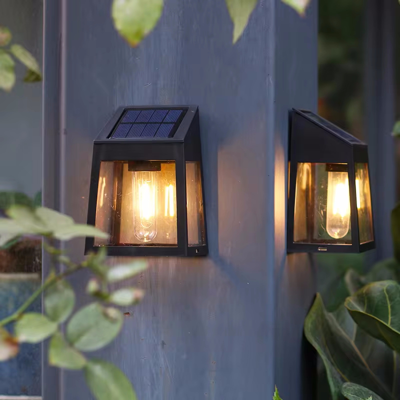 屋外ソーラーランプ,防水,壁照明,庭の装飾,タングステン電球 - Outdoor Lighting For Fence のレビューと価格
