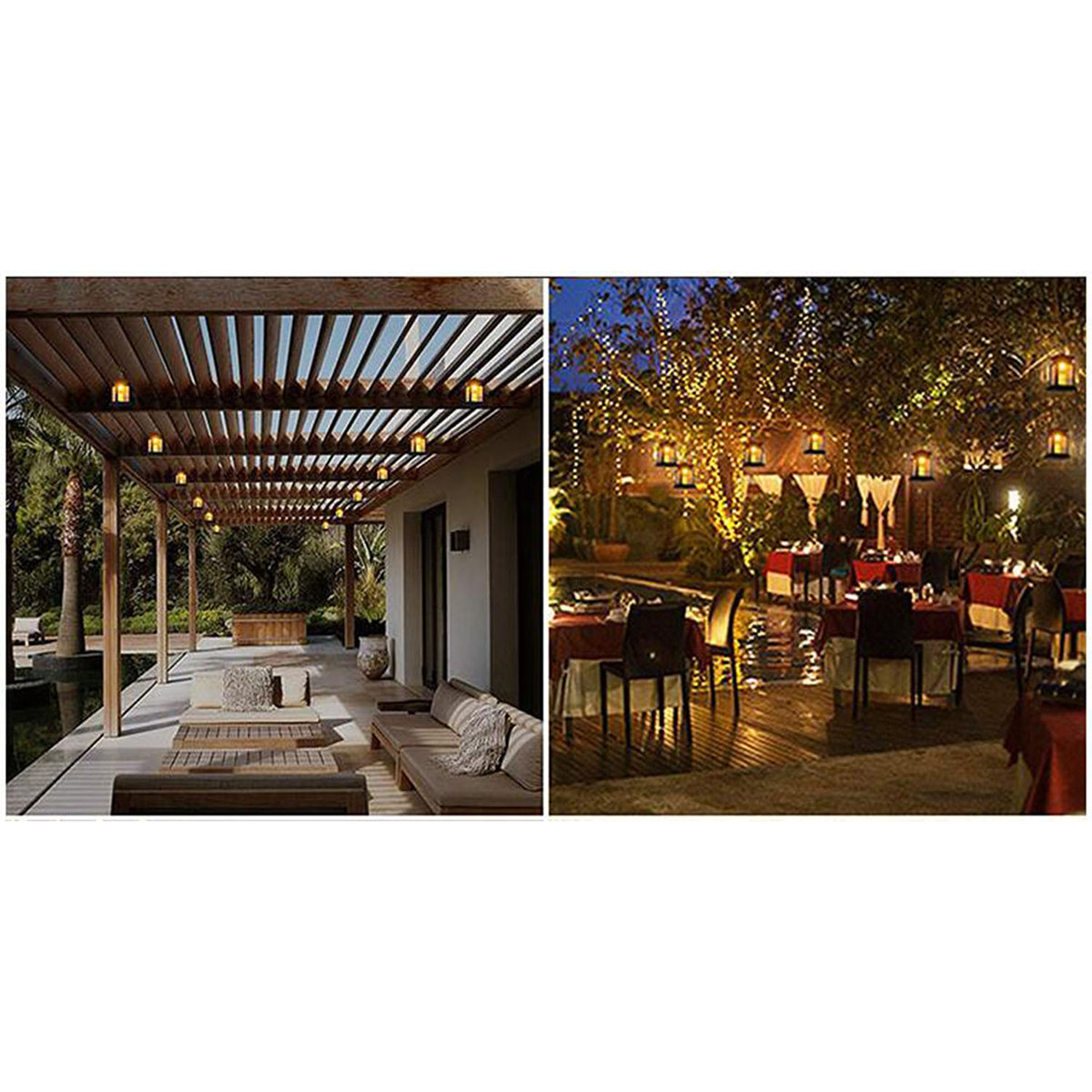 3個セット 防水ソーラーランタン ヴィンテージLED屋外ライ - Outdoor Lighting Vintage のレビューと価格
