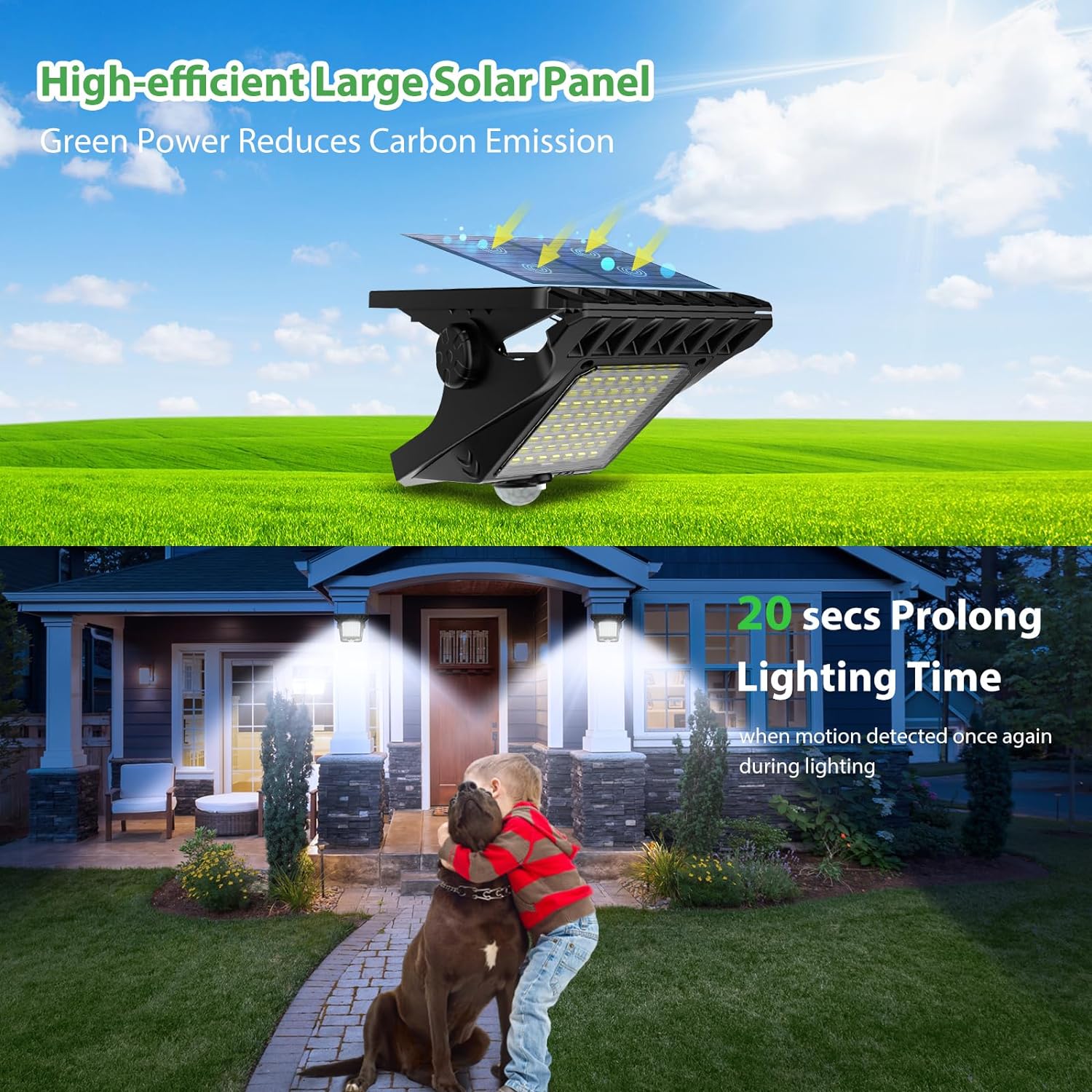 45LED ソーラーライト屋外クリップオンモーションセンサー - Outdoor Lighting For Fence のレビューと価格