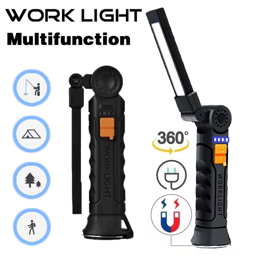 ポータブル COB LED 懐中電灯 USB 充電式トーチ、 - Outdoor Lighting Landscape のレビューと価格