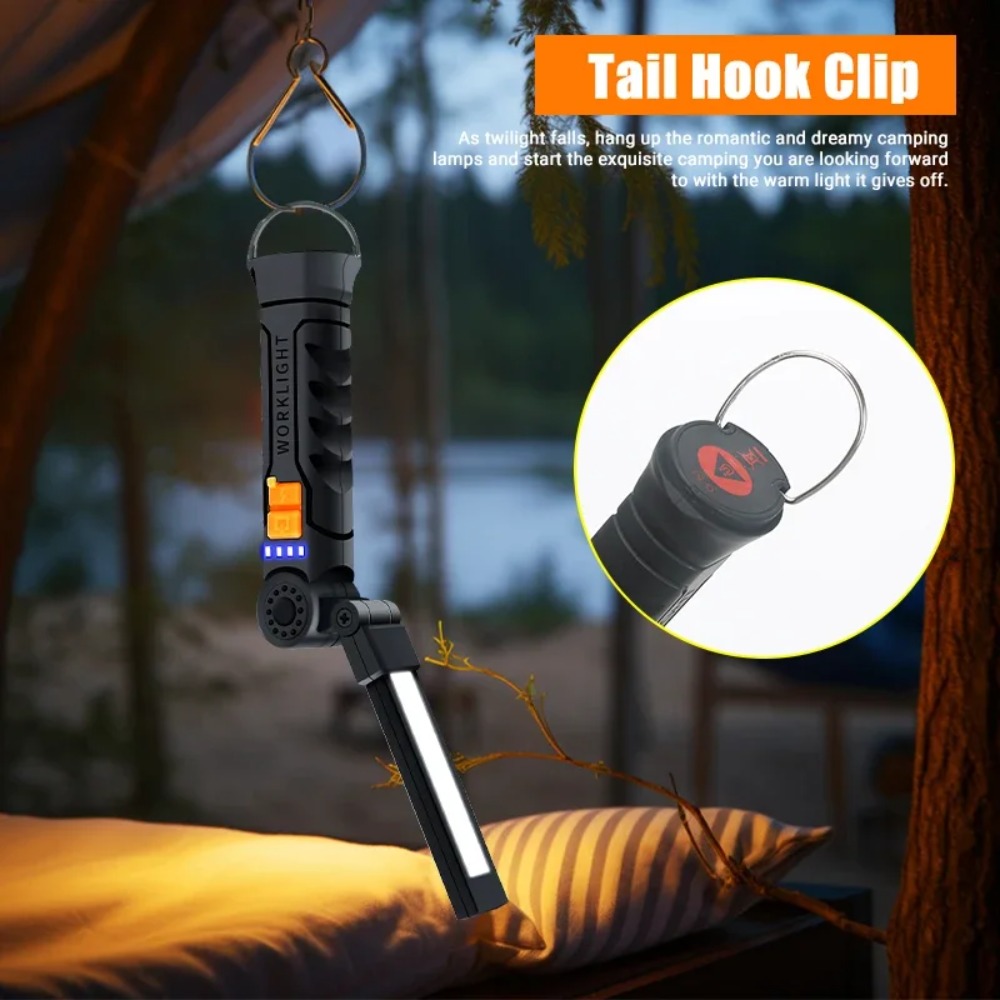 ポータブル COB LED 懐中電灯 USB 充電式トーチ、 - Outdoor Lighting Landscape のレビューと価格