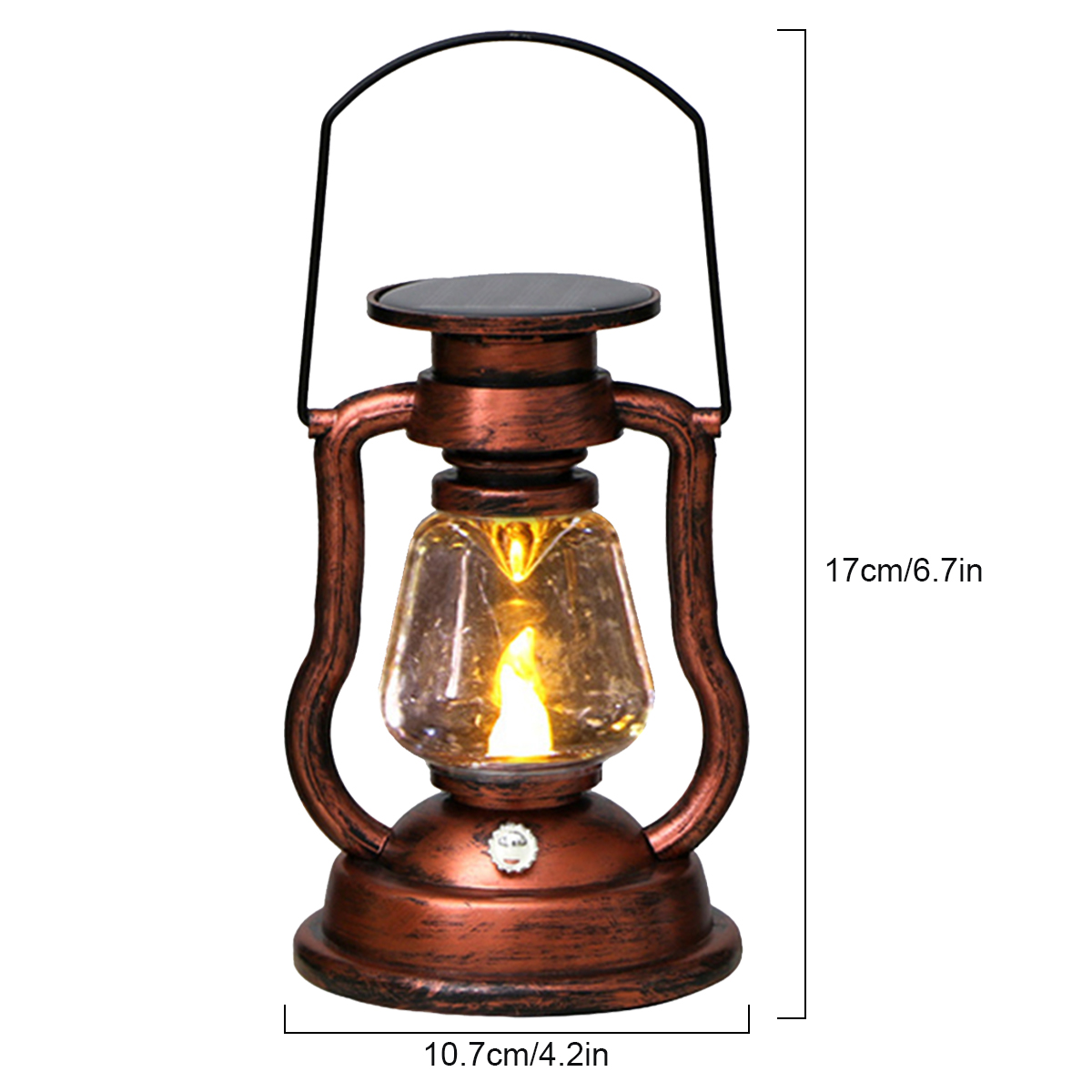 雰囲気ライトレトロ LED ソーラーライトオイルランプちらつ - Outdoor Lighting Vintage のレビューと価格