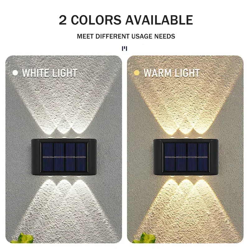 COB ソーラーウォールランプ屋外防水ソーラーライト上下凸レ - Outdoor Lighting Landscape のレビューと価格