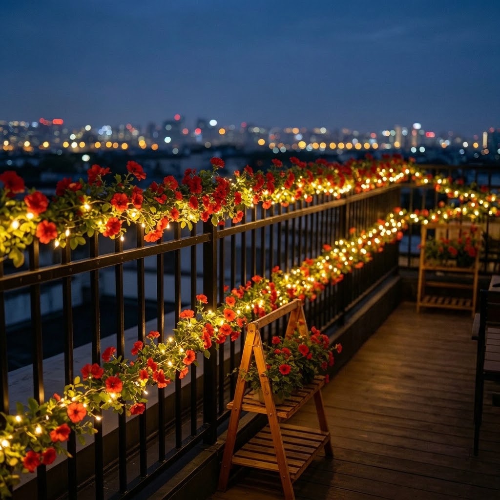 ソーラーローズバインストリングライト 5m 50LED 屋外 - Outdoor Lighting For Fence のレビューと価格