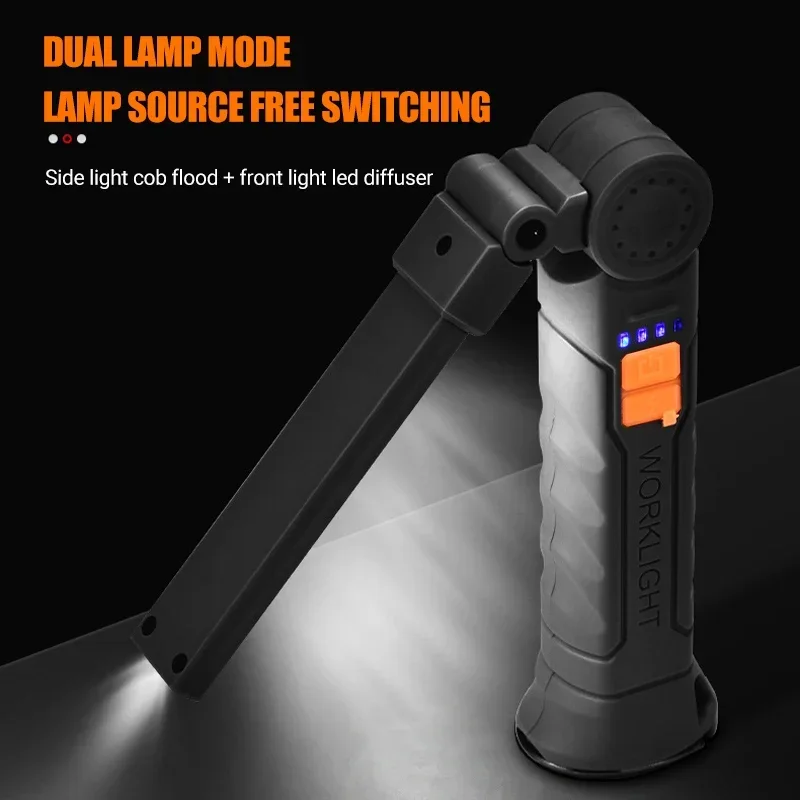 充電式 LED 懐中電灯 マグネットとフック付き、作業現場の - Outdoor Lighting Landscape のレビューと価格