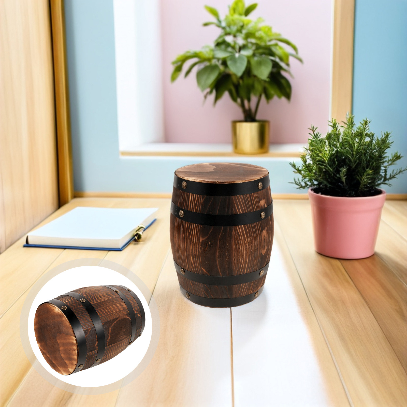 木製屋外バレルスツール ヴィンテージウイスキーバレルスツール - Outdoor Lighting Vintage のレビューと価格