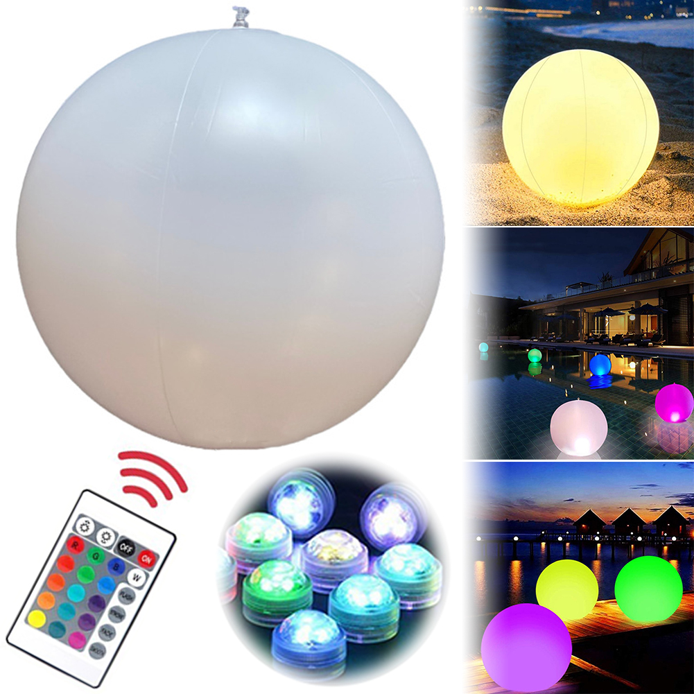 1-4 個のフローティングプールライト 16 色 LED 発 - Pond Light Submersible のレビューと価格