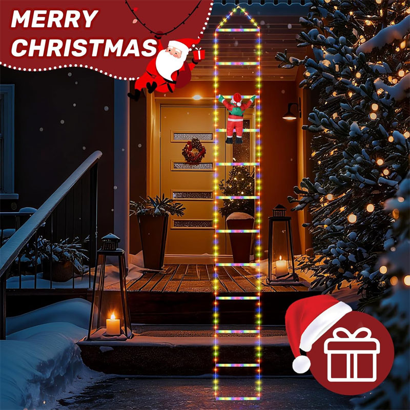 LEDクリスマスライト クリスマス装飾用はしご型ライトストリ - Outdoor Lighting Decoration のレビューと価格