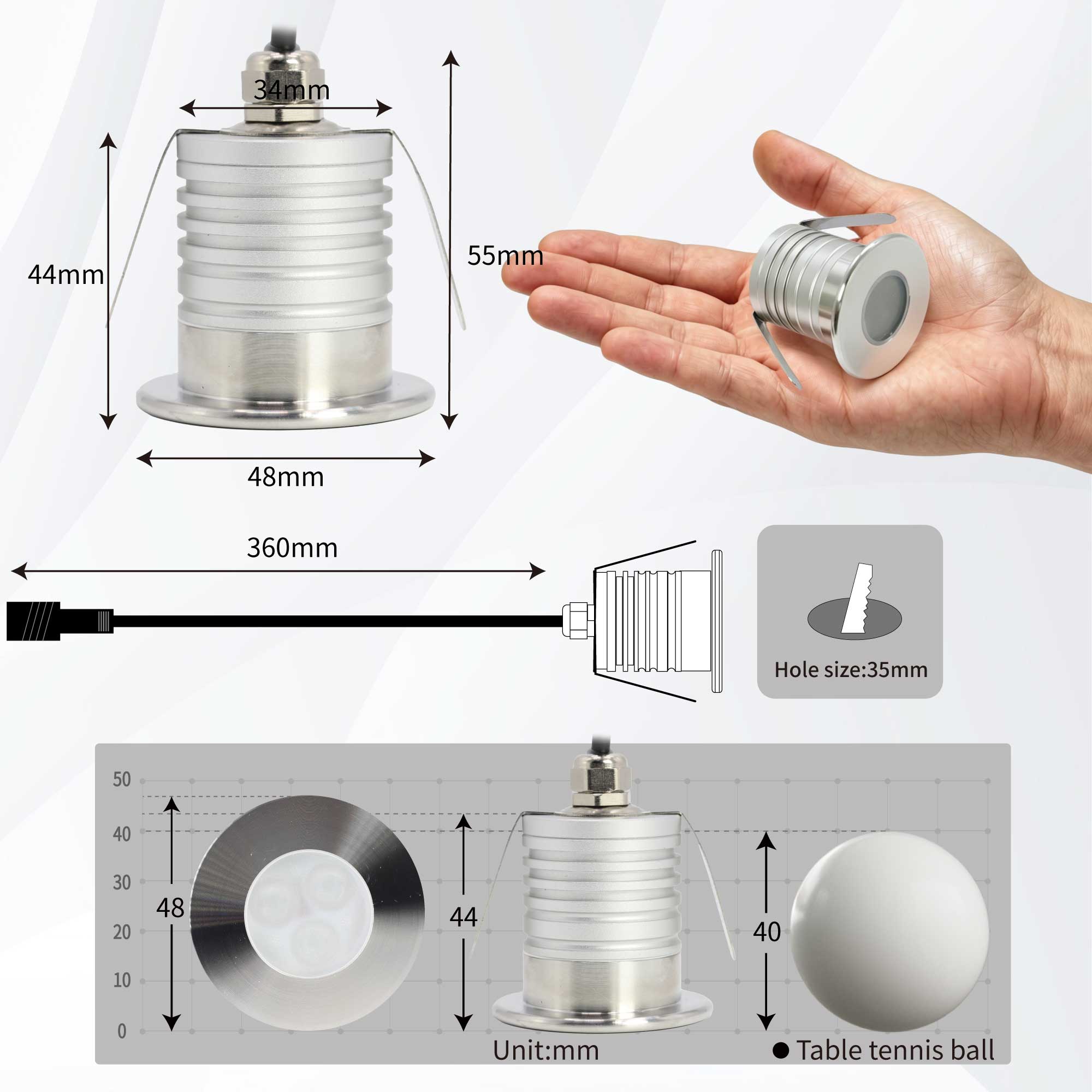 3w水中ledプールライト,ip68防水プールライト,DC1 - Pond Light Submersible のレビューと価格