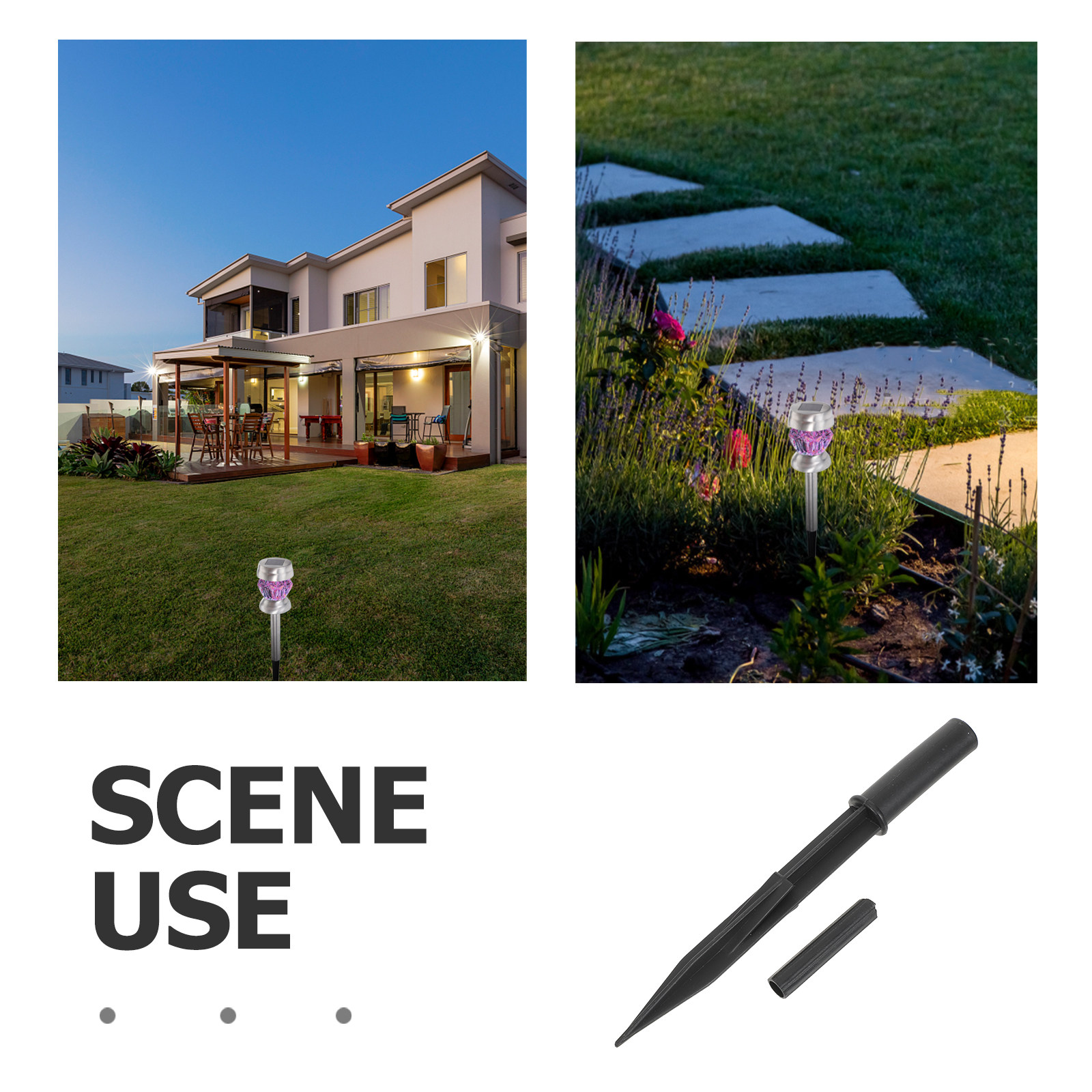 20セット ソーラーグラウンドステークス 強化プラスチック製 - Outdoor Lighting Landscape のレビューと価格