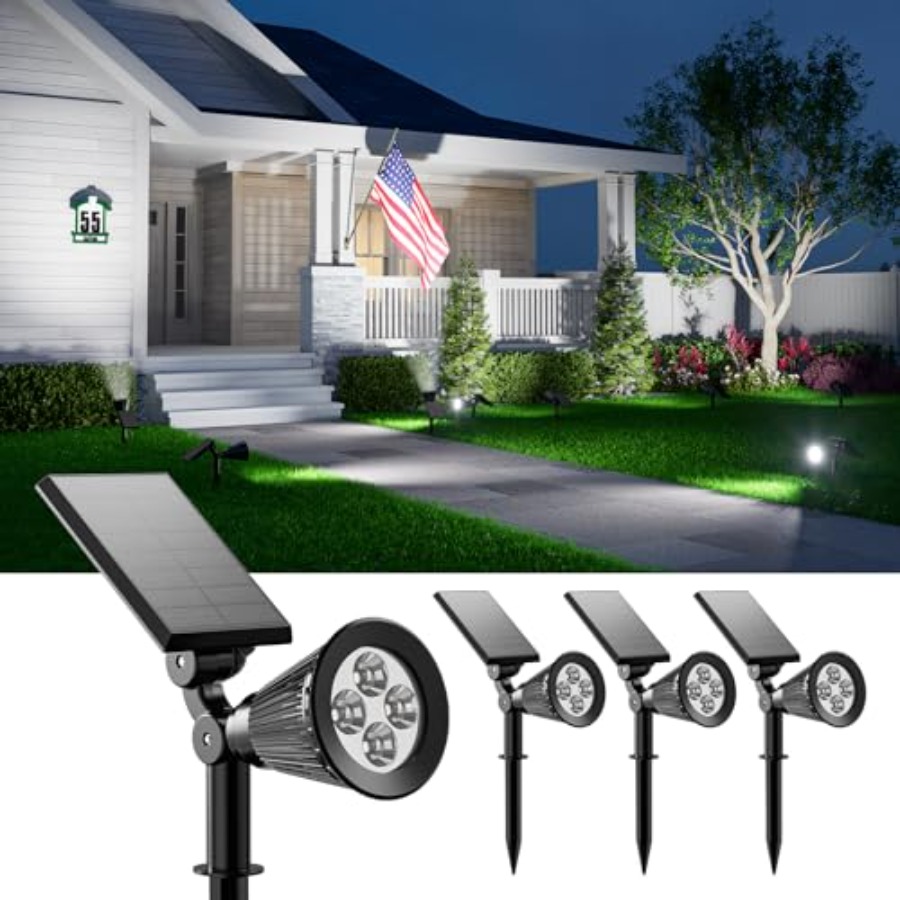 ソーラースポットライト 屋外防水ライト 木、彫像、花、植木鉢 - Outdoor Lighting Landscape のレビューと価格