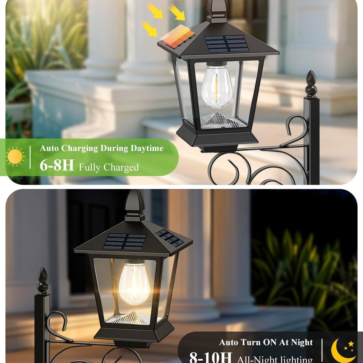 2 in 1 ソーラープランターランプ 防水 暖白色 屋外壁 - Outdoor Lighting Decoration のレビューと価格
