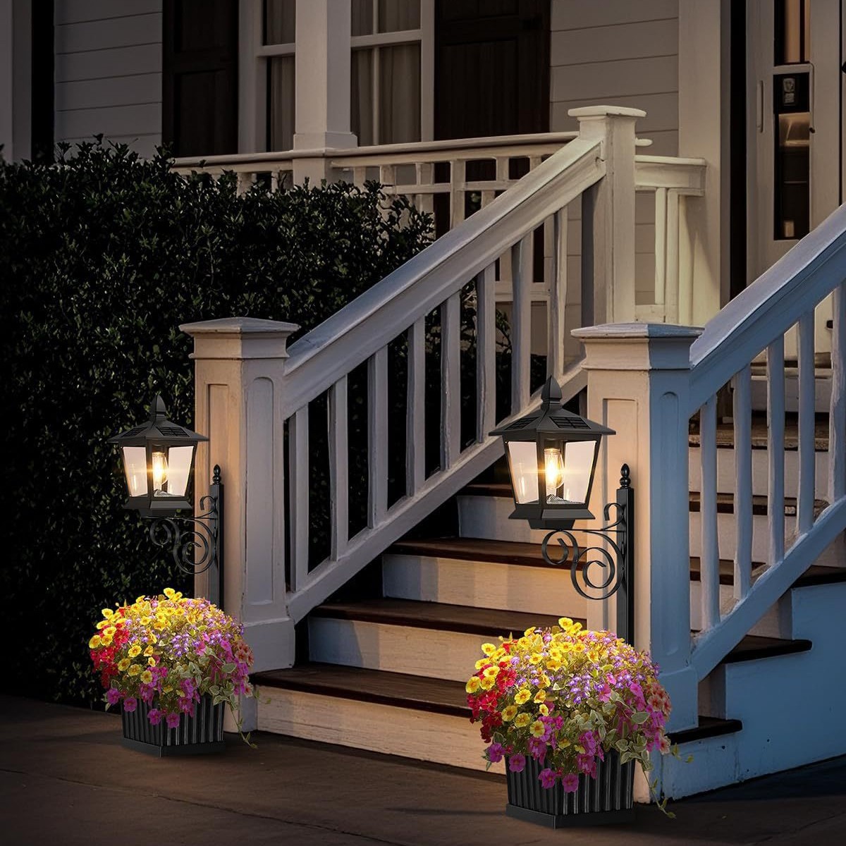2 in 1 ソーラープランターランプ 防水 暖白色 屋外壁 - Outdoor Lighting Decoration のレビューと価格