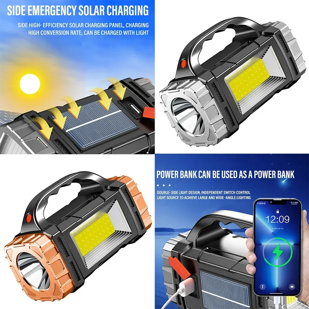 新しいアップグレード充電式ハイパワーソーラー LED 懐中電 - Outdoor Lighting B&Q のレビューと価格