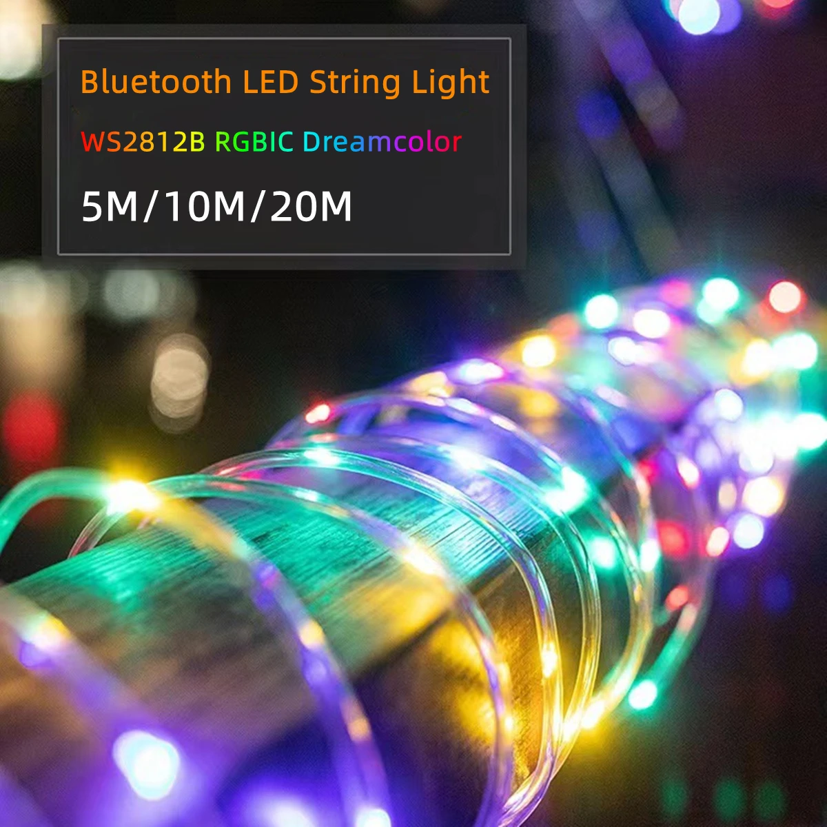 屋外中庭フェンス窓装飾ライトストリングUSB 5V RGB  - Outdoor Lighting For Fence のレビューと価格