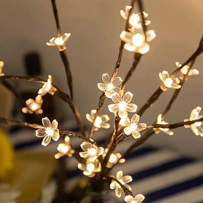 1/2PC 20LED 桜の枝ライト屋内屋外ホームデコレーシ - Outdoor Lighting Decoration のレビューと価格