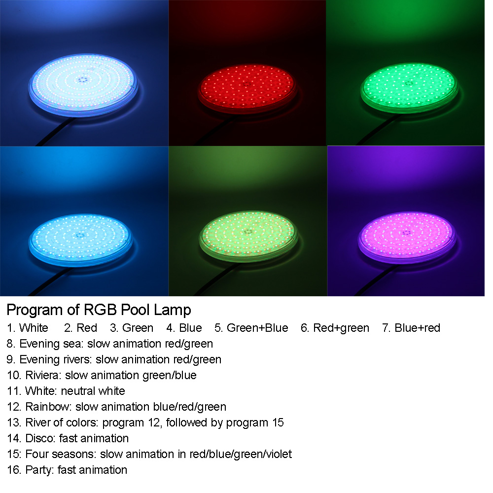 Expoxy rgbプールライト,12v,par56充填面, - Pond Light Submersible のレビューと価格