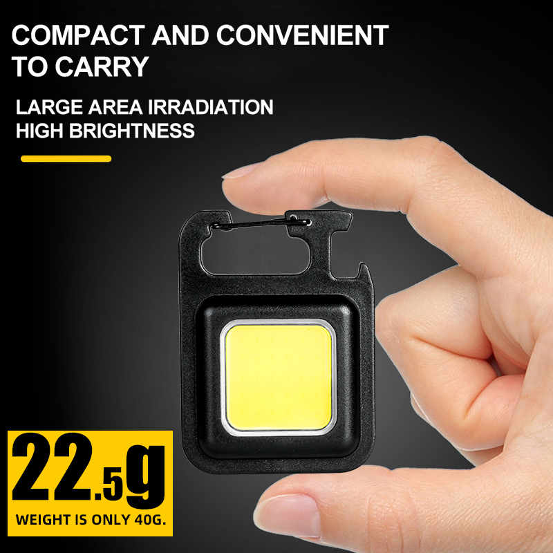 超高輝度で便利な携帯用ミニCOBキーホルダー懐中電灯、充電式 - Outdoor Lighting Landscape のレビューと価格