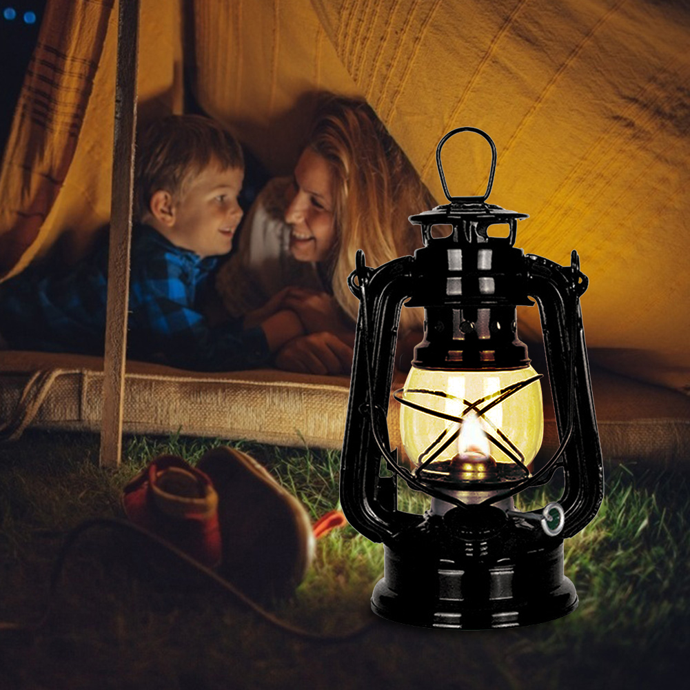 ハンドル付きキャンプ灯油ランプ、屋外雰囲気照明、テントランタ - Outdoor Lighting Vintage のレビューと価格