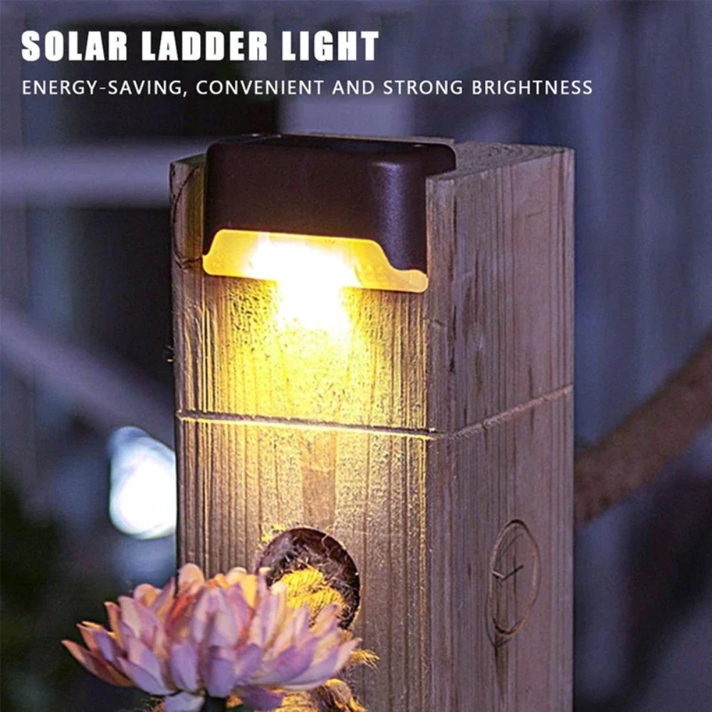 ウォーム/ホワイト LED ソーラーステップランプパス階段屋 - Outdoor Lighting For Fence のレビューと価格