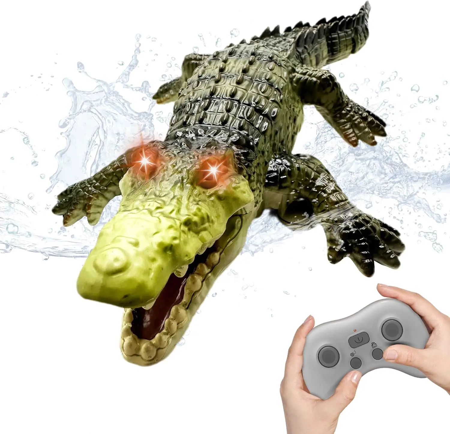 リモコン操作のワニ型水遊びおもちゃ、LEDライト付きRCアリ - Pond Light Submersible のレビューと価格