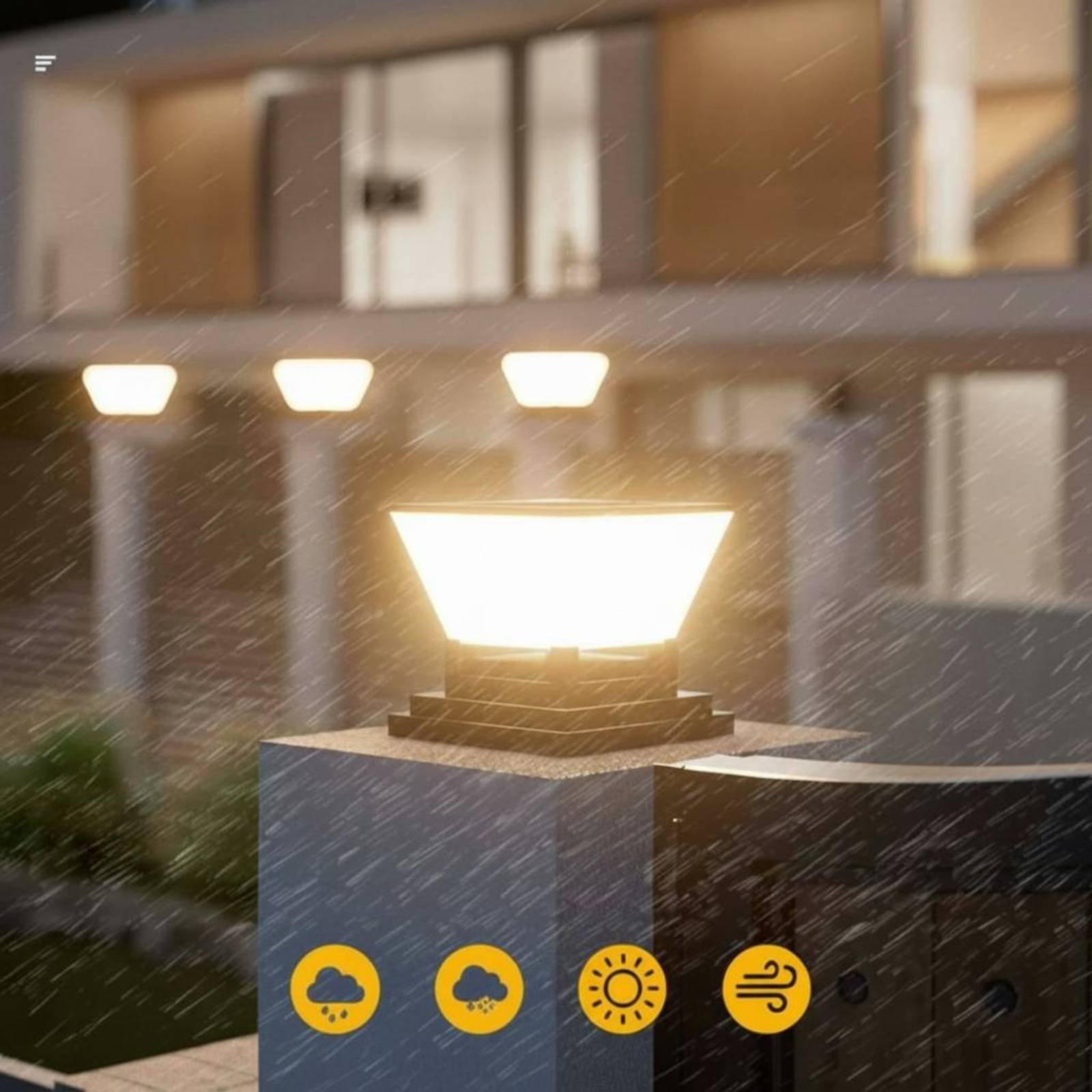 ソーラーポストライト防水ソーラーフェンスライトフェンスキャッ - Outdoor Lighting For Fence のレビューと価格