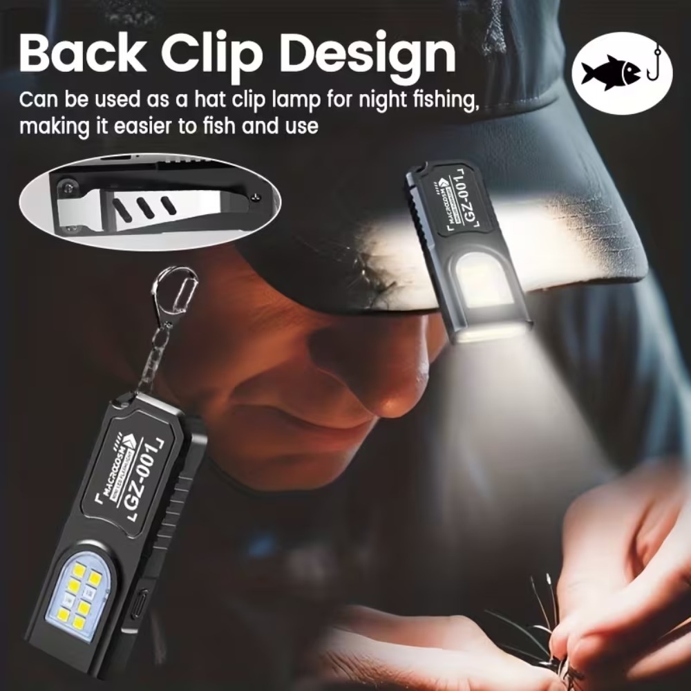 ミニ COB LED キーホルダー懐中電灯 USB 充電式ト - Outdoor Lighting B&Q のレビューと価格
